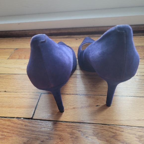 Guess Blue Suede 3 1/2 Pointy Toe Stiletto Size 7 1/2 - Picture 6 of 15